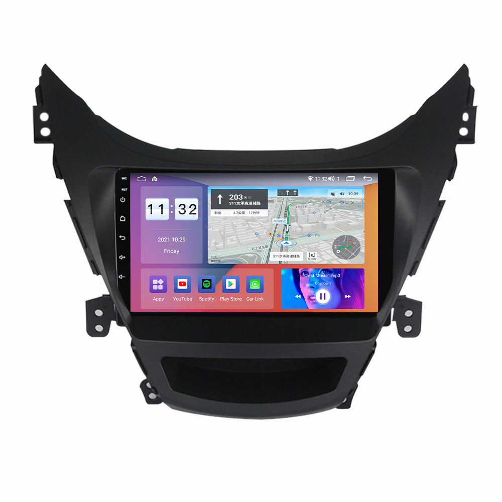 Navigatie dedicata Hyundai Elantra 2011-2016, 4GB RAM 64GB ROM, Octacore, Android 14, Display QLED 1K 9", Carplay&Android Auto, SIM 4G, Ventilator Activ [3]