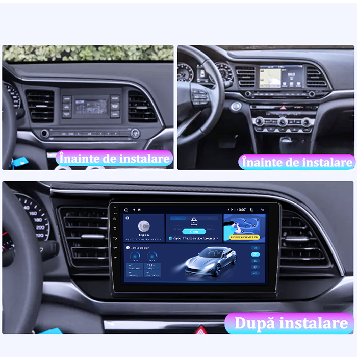 Navigatie dedicata Hyundai Elantra 2016-2020, DUDU3, 4GB RAM 64GB ROM, Octacore, Platforma 8581, Android, Display QLED 9", DSP, Carplay&AndroidAuto [6]