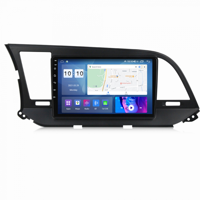 Navigatie dedicata Hyundai Elantra 2016-2020, 4 GB RAM 32 ROM, Android 13, Display QLED, 9", DSP, Carplay, Android Auto, Internet, Youtube , Waze , WI-FI , USB , Bluetooth [5]