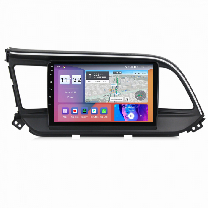 Navigatie dedicata Hyundai Elantra 2016-2020, 4 GB RAM 32 ROM, Android 13, Display QLED, 9", DSP, Carplay, Android Auto, Internet, Youtube , Waze , WI-FI , USB , Bluetooth [3]