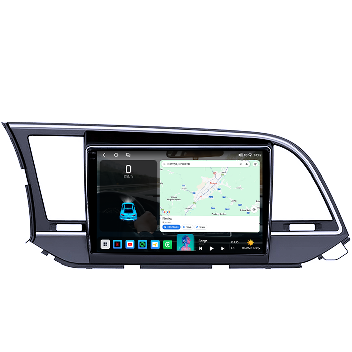 Navigatie dedicata Hyundai Elantra 2016-2020, 4GB RAM 64GB ROM, Octacore, Android 14, Display QLED 1K 9", Carplay&Android Auto, SIM 4G, Ventilator Activ [2]