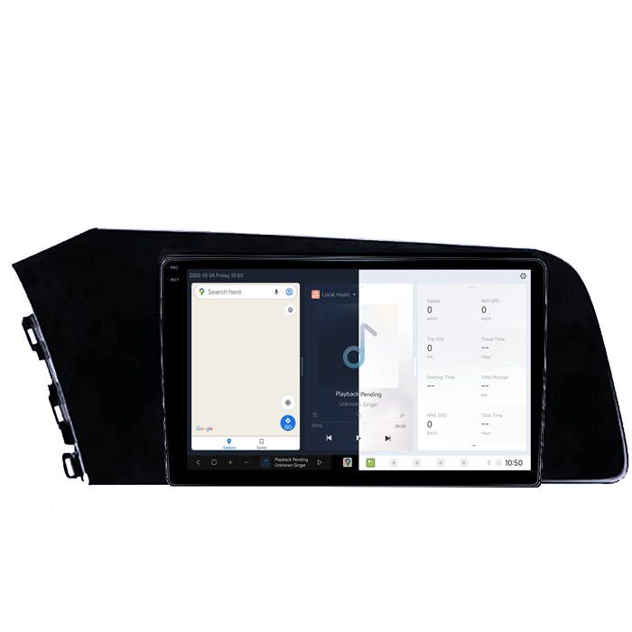 Navigatie dedicata Hyundai Elantra 2021, DUDU3, 4GB RAM 64GB ROM, Octacore, Platforma 8581, Android, Display QLED 9", DSP, Carplay&AndroidAuto [2]