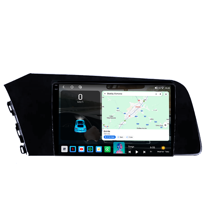 Navigatie dedicata Hyundai Elantra 2021, 4GB RAM 64GB ROM, Octacore, Android 14, Display QLED 1K 9", Carplay&Android Auto, SIM 4G, Ventilator Activ [2]
