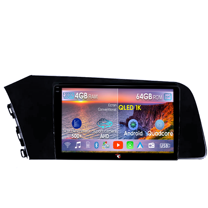 Navigatie dedicata Hyundai Elantra 2021, 4GB RAM 64GB ROM, Octacore, Android 14, Display QLED 1K 9", Carplay&Android Auto, SIM 4G, Ventilator Activ [1]