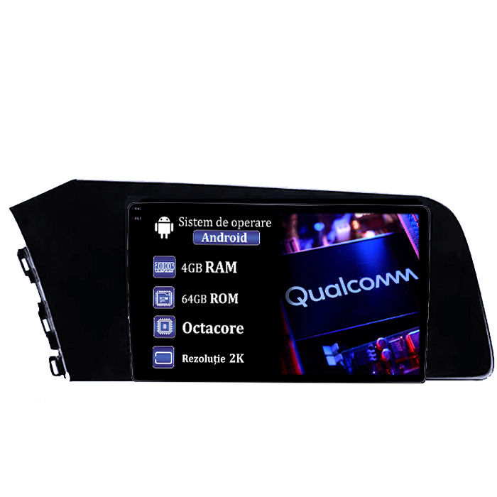 Navigatie dedicata Hyundai Elantra 2021, 4GB RAM 64GB ROM, Procesor Qualcomm Octacore, Android 14, Rezolutie 2K, Display QLED 9", DSP, Carplay&Android Auto, SIM 4G [1]