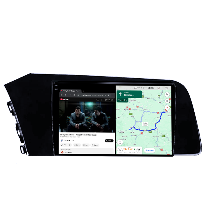 Navigatie dedicata Hyundai Elantra 2021, 4GB RAM 64GB ROM, Quad Core, Display 9" QLED 1K, Carplay, Android 14, Bluetooth, Magazin Play, Suport Camere AHD [4]