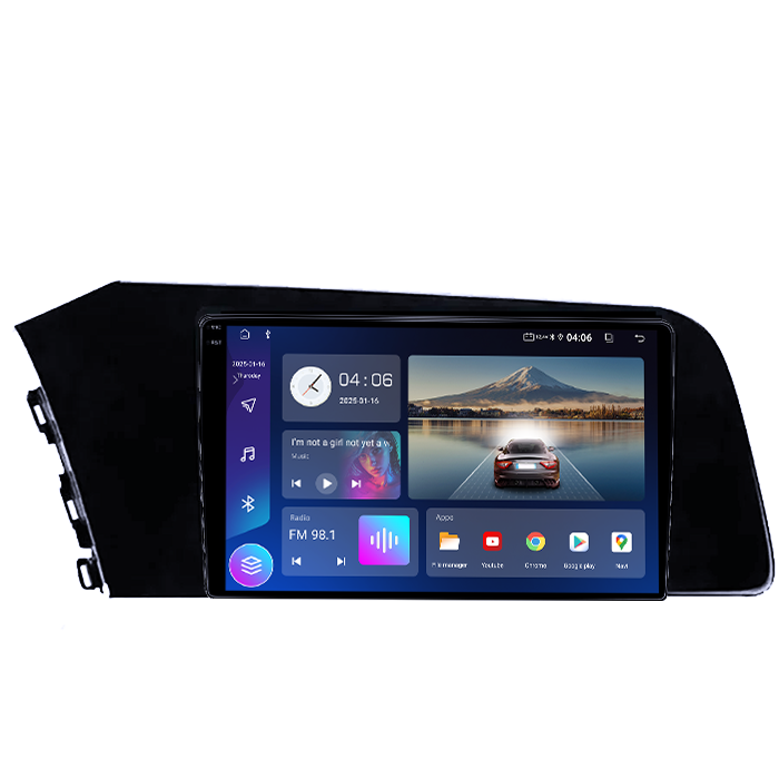 Navigatie dedicata Hyundai Elantra 2021, 4GB RAM 64GB ROM, Quad Core, Display 9" QLED 1K, Carplay, Android 14, Bluetooth, Magazin Play, Suport Camere AHD [2]
