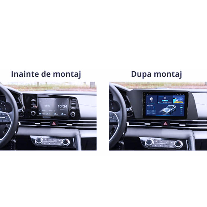 Navigatie dedicata Hyundai Elantra 2021, 4GB RAM 64GB ROM, Quad Core, Display 9" QLED 1K, Carplay, Android 14, Bluetooth, Magazin Play, Suport Camere AHD [5]