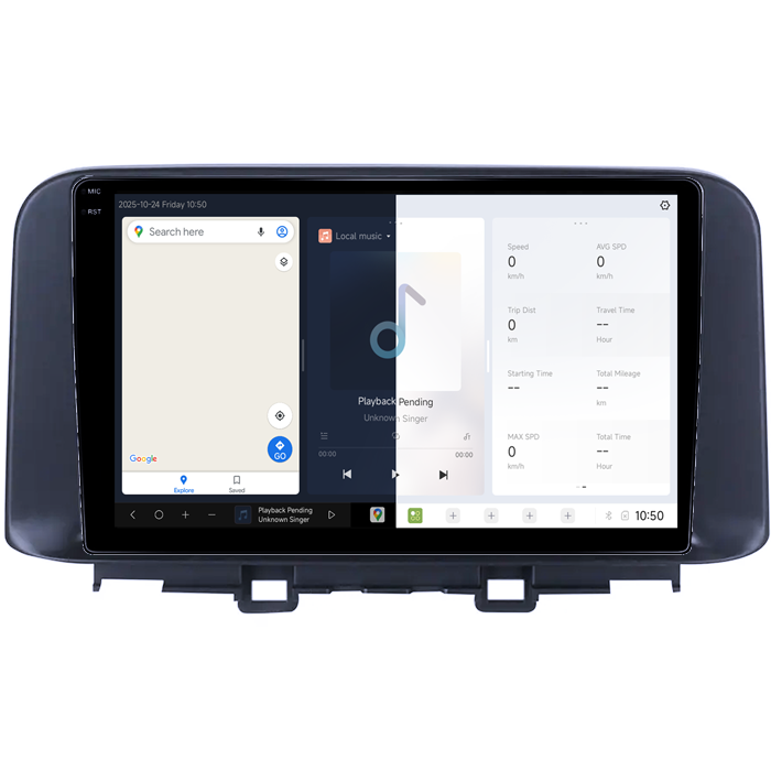 Navigatie dedicata Hyundai Encino 2018-2020, DUDU3, 4GB RAM 64GB ROM, Octacore, Platforma 8581, Android, Display QLED 9", DSP, Carplay&AndroidAuto [2]