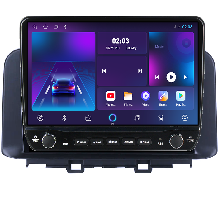Navigatie dedicata Hyundai Encino 2018-2020 Tesla cu butoane rotative model 2024, 4GB RAM 64GB ROM, Procesor Quadcore, Android 14, Display QLED 10", DSP, Carplay&Android Auto [4]