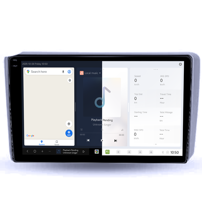 Navigatie dedicata Hyundai Getz 2004-2006, DUDU3, 4GB RAM 64GB ROM, Octacore, Platforma 8581, Android, Display QLED 9", DSP, Carplay&AndroidAuto [2]