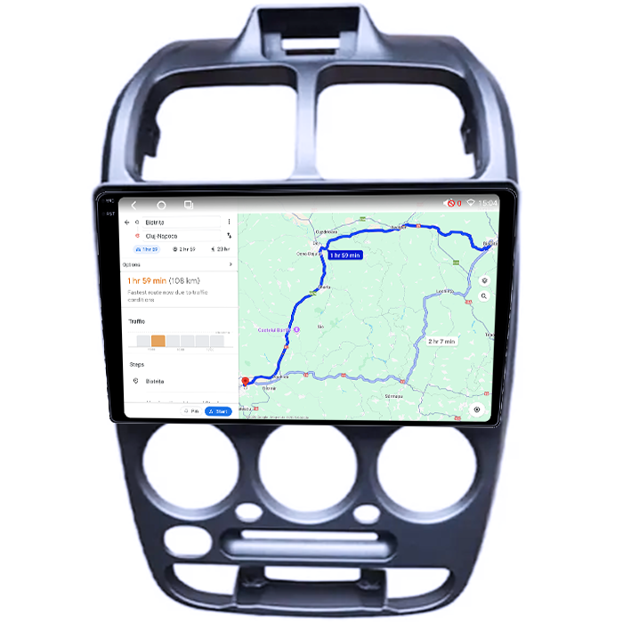 Navigatie dedicata Hyundai Getz 2002-2011, 4GB RAM 64GB ROM, Octacore, Android 14, Display QLED 1K 9", Carplay&Android Auto, SIM 4G, Ventilator Activ [4]