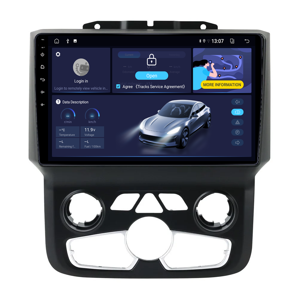 Navigatie dedicata Dodge Ram 2013-2019 Clima, 4GB RAM 64GB ROM, Octacore, Android 14, Display QLED 9", DSP, Carplay&Android Auto, SIM 4G, Ventilator Activ [2]