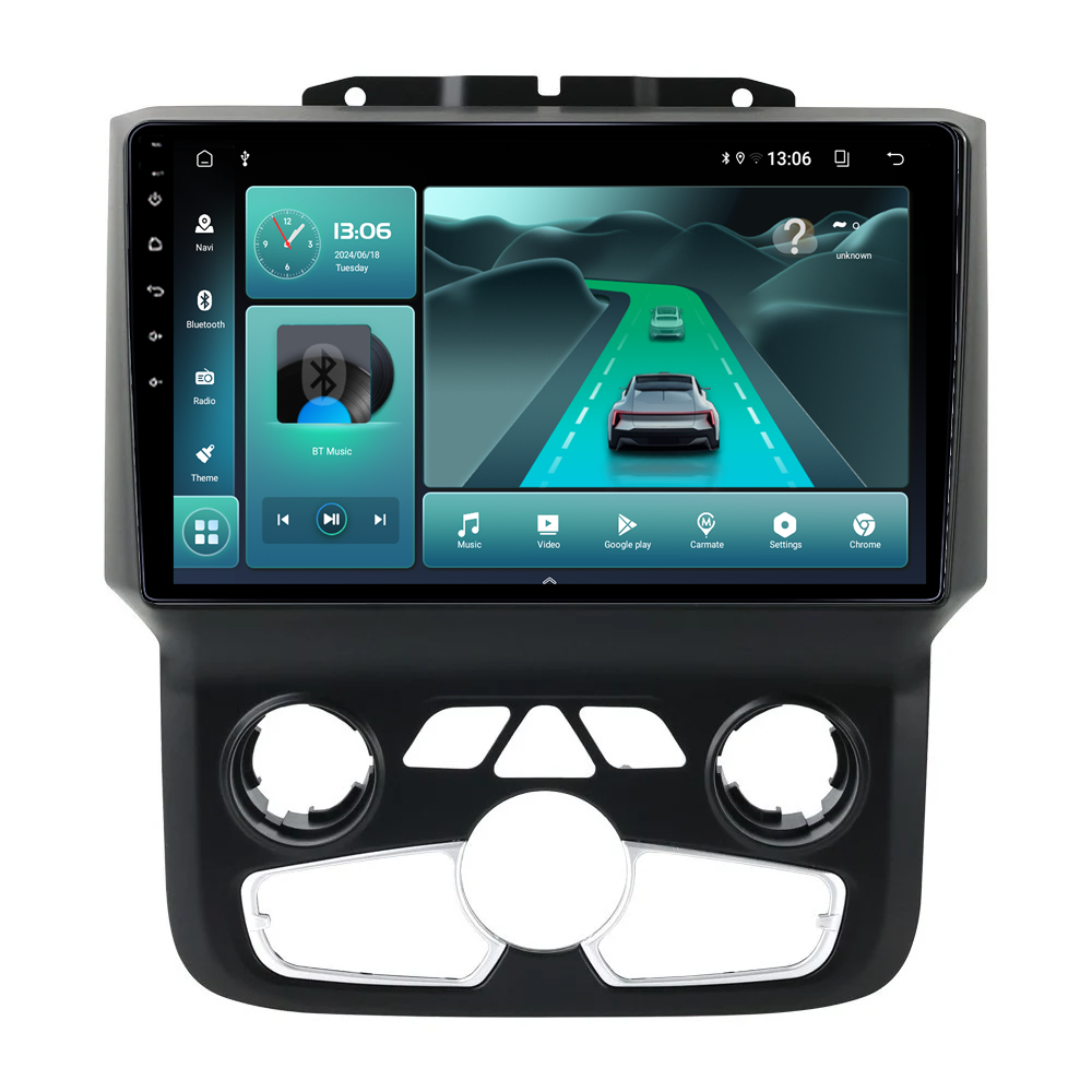 Navigatie dedicata Dodge Ram 2013-2019 Clima, 4GB RAM 64GB ROM, Procesor Qualcomm Octacore, Android 14, Rezolutie 2K, Display QLED 9", DSP, Carplay&Android Auto, SIM [4]