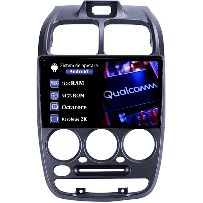 Navigatie dedicata HYUNDAI GETZ 2002-2011, 4GB RAM 64GB ROM, Procesor Qualcomm Octacore, Android 14, Rezolutie 2K, Display QLED 9", DSP, Carplay&Android Auto, SIM 4G [1]