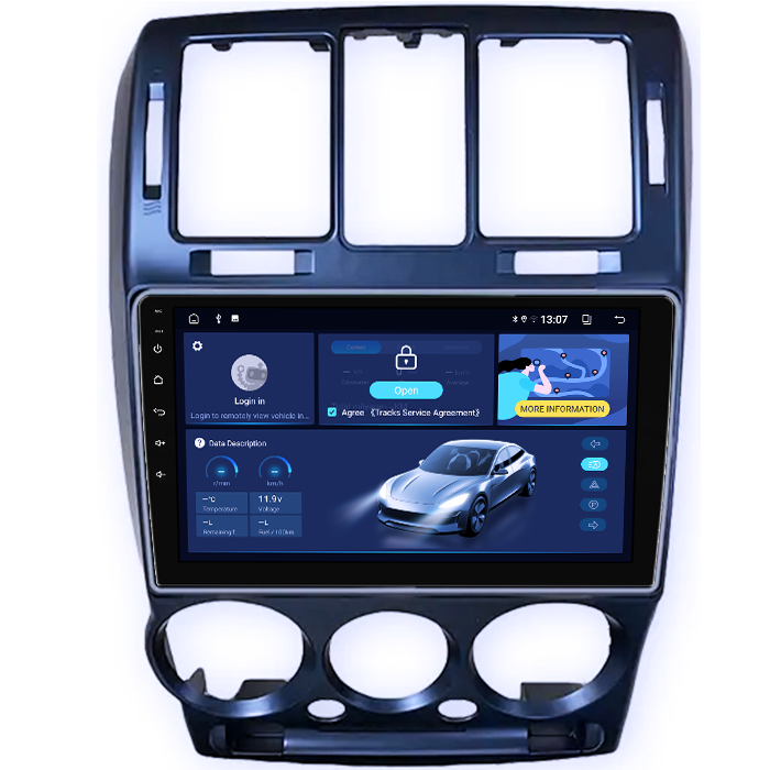 Navigatie dedicata HYUNDAI GETZ 2002-2011, 8GB RAM 128GB ROM, Octacore, Platforma TS18, Android 13, Display QLED 9”, Suporta camera 360º, DSP, Carplay&Android Auto, SIM 4G, Ventilator Activ [2]