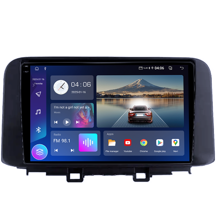 Navigatie dedicata Hyundai Kona 2018-2020, 12GB RAM 256GB ROM, Android 14, Rezolutie 2K, Display QLED, 9", DSP, Carplay, Android Auto, Internet, Youtube, Waze, Wi Fi, USB [2]