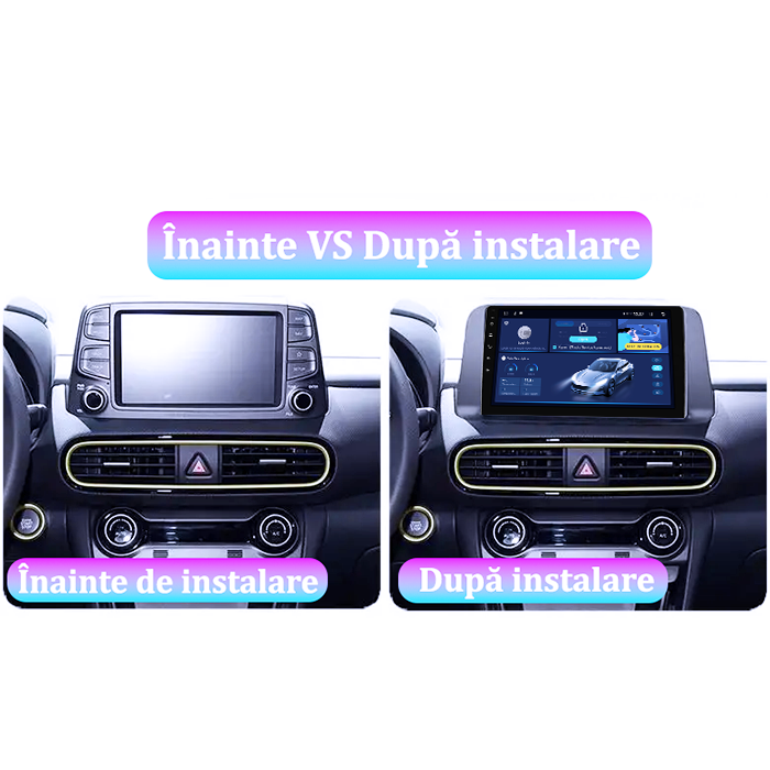 Navigatie dedicata Hyundai Kona 2018-2020, 12GB RAM 256GB ROM, Android 14, Rezolutie 2K, Display QLED, 9", DSP, Carplay, Android Auto, Internet, Youtube, Waze, Wi Fi, USB [5]