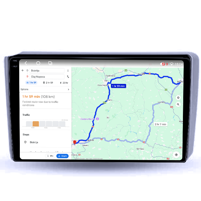 Navigatie dedicata Hyundai Getz 2004-2006, 4GB RAM 64GB ROM, Octacore, Android 14, Display QLED 1K 9", Carplay&Android Auto, SIM 4G, Ventilator Activ [5]