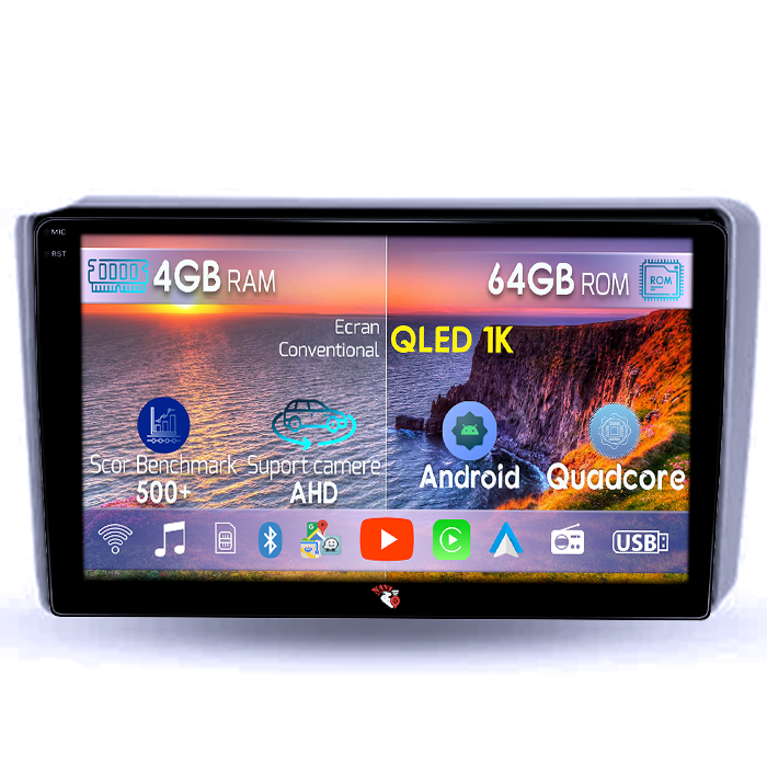 Navigatie dedicata Hyundai Getz 2004-2006, 4GB RAM 64GB ROM, Octacore, Android 14, Display QLED 1K 9", Carplay&Android Auto, SIM 4G, Ventilator Activ [1]