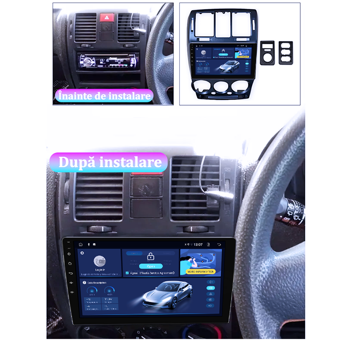 Navigatie dedicata Hyundai Getz 2002-2011, DUDU3, 4GB RAM 64GB ROM, Octacore, Platforma 8581, Android, Display QLED 9", DSP, Carplay&AndroidAuto [6]