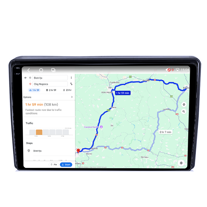 Navigatie dedicata Hyundai H1 2007-2015, 4GB RAM 64GB ROM, Procesor Qualcomm Octacore, Android 14, Rezolutie 2K, Display QLED 9", DSP, Carplay&Android Auto, SIM 4G [4]