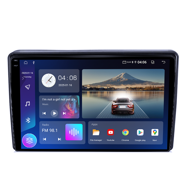 Navigatie dedicata Hyundai H1 2007-2015, 4GB RAM 64GB ROM, Quad Core, Display 9" QLED 1K, Carplay, Android 14, Bluetooth, Magazin Play, Suport Camere AHD [4]