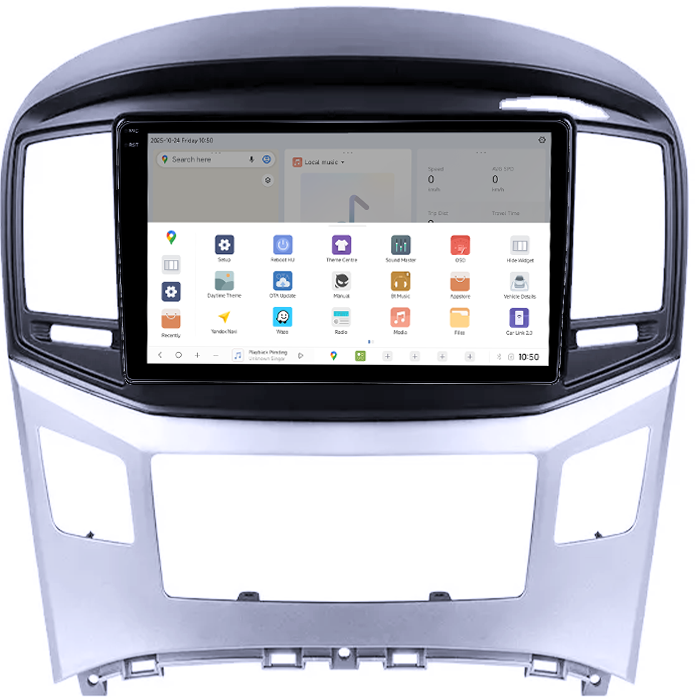 Navigatie dedicata Hyundai H1 2017-2018, DUDU3, 4GB RAM 64GB ROM, Octacore, Platforma 8581, Android, Display QLED 9", DSP, Carplay&AndroidAuto [3]