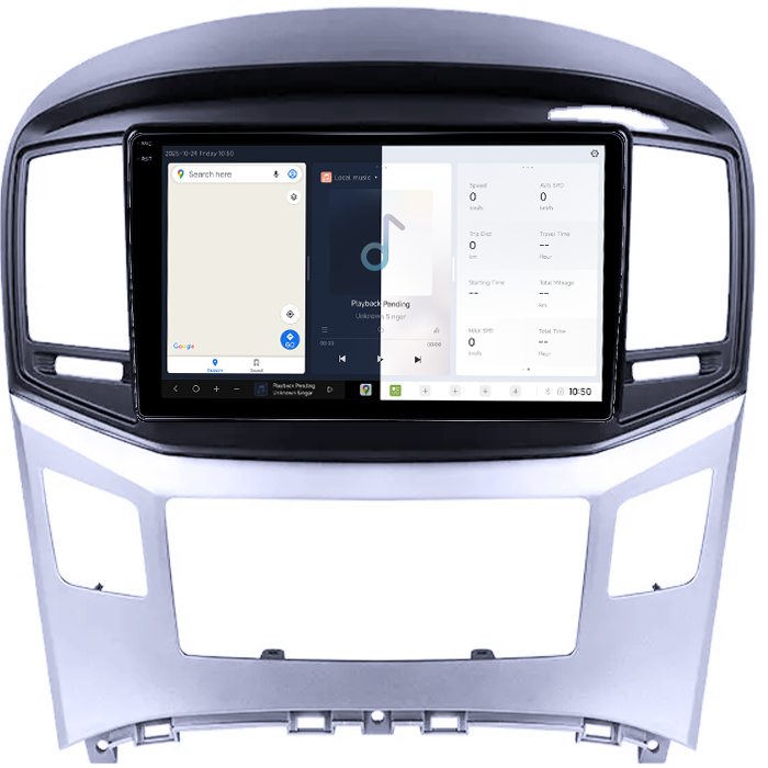 Navigatie dedicata Hyundai H1 2017-2018, DUDU3, 4GB RAM 64GB ROM, Octacore, Platforma 8581, Android, Display QLED 9", DSP, Carplay&AndroidAuto [2]