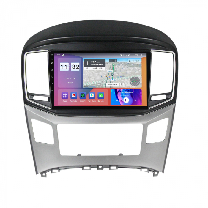 Navigatie dedicata Hyundai H1 2017-2018, 4GB RAM 64GB ROM, Octacore, Android 13, Display QLED 9", DSP, Carplay, Android Auto, Internet, Youtube, Waze, WIFI, Bluetooth [2]
