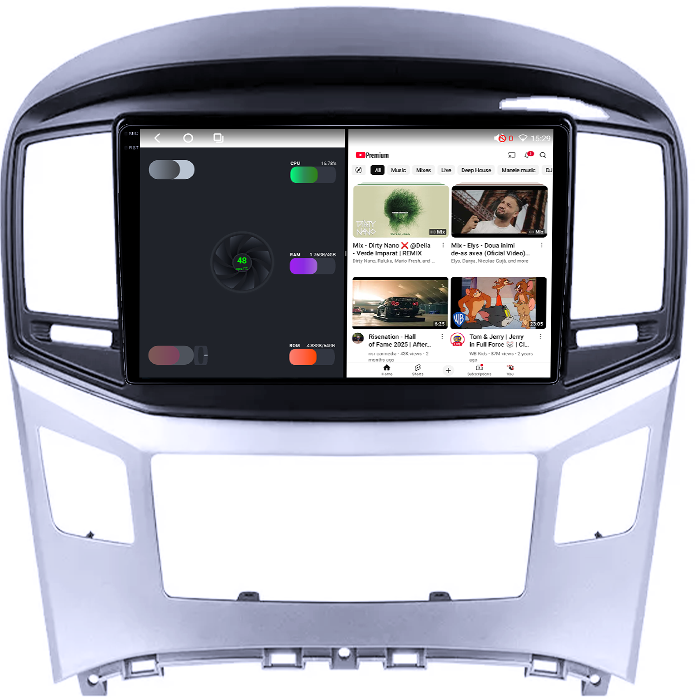 Navigatie dedicata Hyundai H1 2017-2018, 4GB RAM 64GB ROM, Octacore, Android 14, Display QLED 1K 9", Carplay&Android Auto, SIM 4G, Ventilator Activ [3]