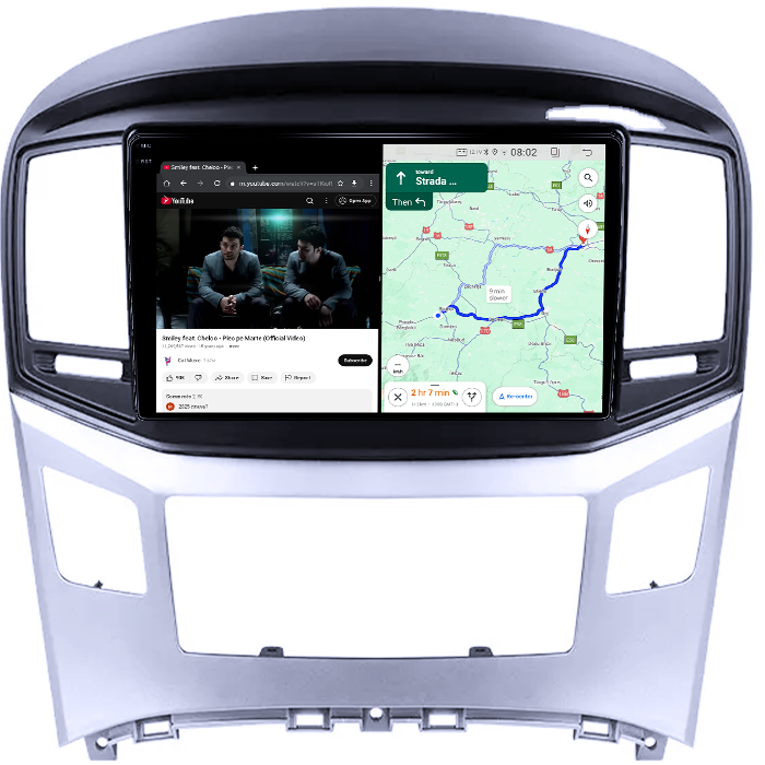 Navigatie dedicata Hyundai H1 2017-2018, 4GB RAM 64GB ROM, Quad Core, Display 9" QLED 1K, Carplay, Android 14, Bluetooth, Magazin Play, Suport Camere AHD [7]