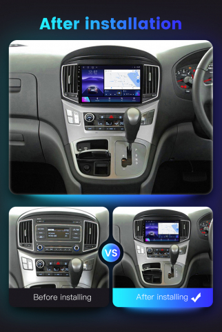 Navigatie dedicata Hyundai H1 2017-2018, 8GB RAM 128GB ROM, Octacore, Platforma TS18, Android 13, Display QLED 9”, Suporta camera 360º, DSP, Carplay&Android Auto, SIM 4G, Ventilator Activ [5]