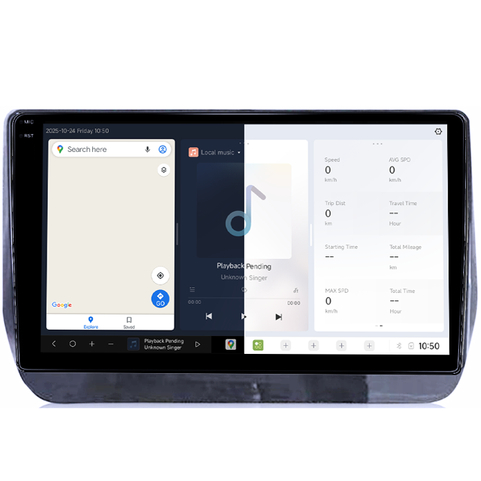 Navigatie dedicata Hyundai H1 2019, DUDU3, 4GB RAM 64GB ROM, Octacore, Platforma 8581, Android, Display QLED 9", DSP, Carplay&AndroidAuto [2]
