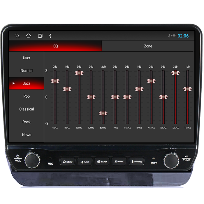 Navigatie dedicata Hyundai H1 2019 Tesla cu butoane rotative model 2024, 4GB RAM 64GB ROM, Procesor Quadcore, Android 14, Display QLED 10", DSP, Carplay&Android Auto [2]