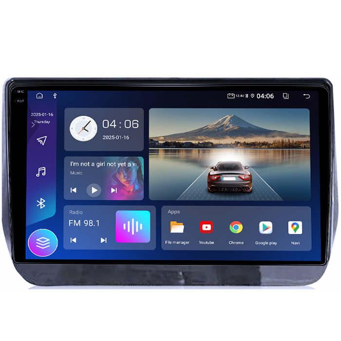 Navigatie dedicata Hyundai H1 2019, 4GB RAM 64GB ROM, Quad Core, Display 9" QLED 1K, Carplay, Android 14, Bluetooth, Magazin Play, Suport Camere AHD [2]