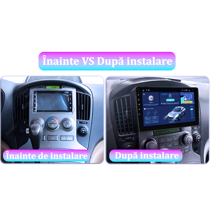 Navigatie dedicata Hyundai H1 2019, 8GB RAM 128GB ROM, Octacore, Platforma TS18, Android 13, Display QLED 9”, Suporta camera 360º, DSP, Carplay&Android Auto, SIM 4G, Ventilator Activ [5]