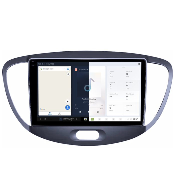 Navigatie dedicata Hyundai i10 2007-2013, DUDU3, 4GB RAM 64GB ROM, Octacore, Platforma 8581, Android, Display QLED 9", DSP, Carplay&AndroidAuto [2]