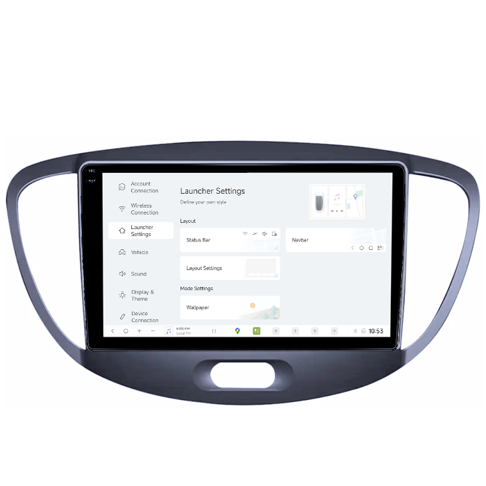Navigatie dedicata Hyundai i10 2007-2013, DUDU3, 4GB RAM 64GB ROM, Octacore, Platforma 8581, Android, Display QLED 9", DSP, Carplay&AndroidAuto [5]
