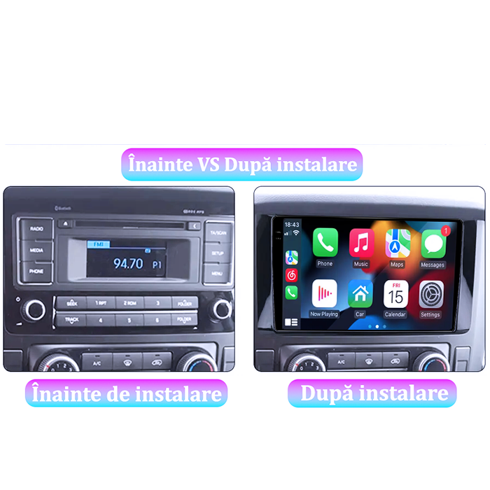 Navigatie dedicata Hyundai H350, 4GB RAM 64GB ROM, Procesor Qualcomm Octacore, Android 14, Rezolutie 2K, Display QLED 9", DSP, Carplay&Android Auto, SIM 4G [6]
