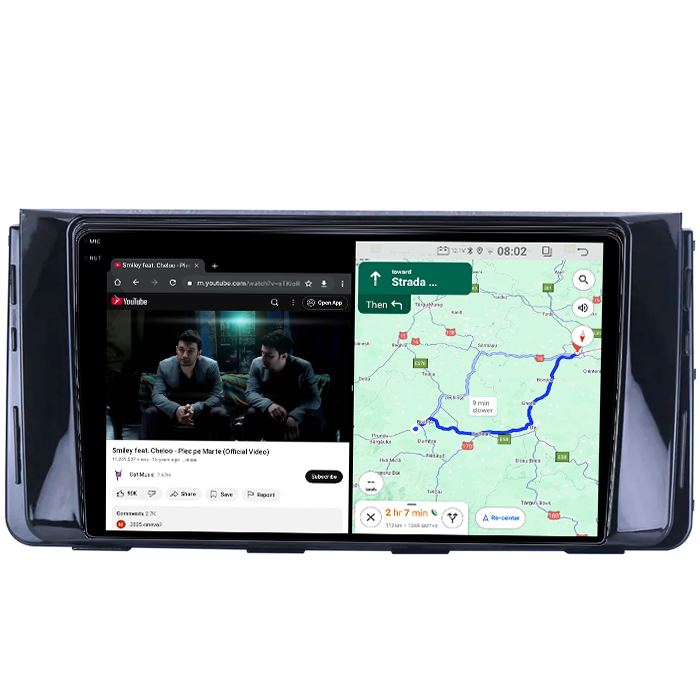 Navigatie dedicata Hyundai H350, 4GB RAM 64GB ROM, Quad Core, Display 9" QLED 1K, Carplay, Android 14, Bluetooth, Magazin Play, Suport Camere AHD [5]