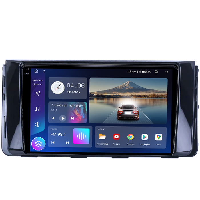 Navigatie dedicata Hyundai H350, 4GB RAM 64GB ROM, Quad Core, Display 9" QLED 1K, Carplay, Android 14, Bluetooth, Magazin Play, Suport Camere AHD [2]