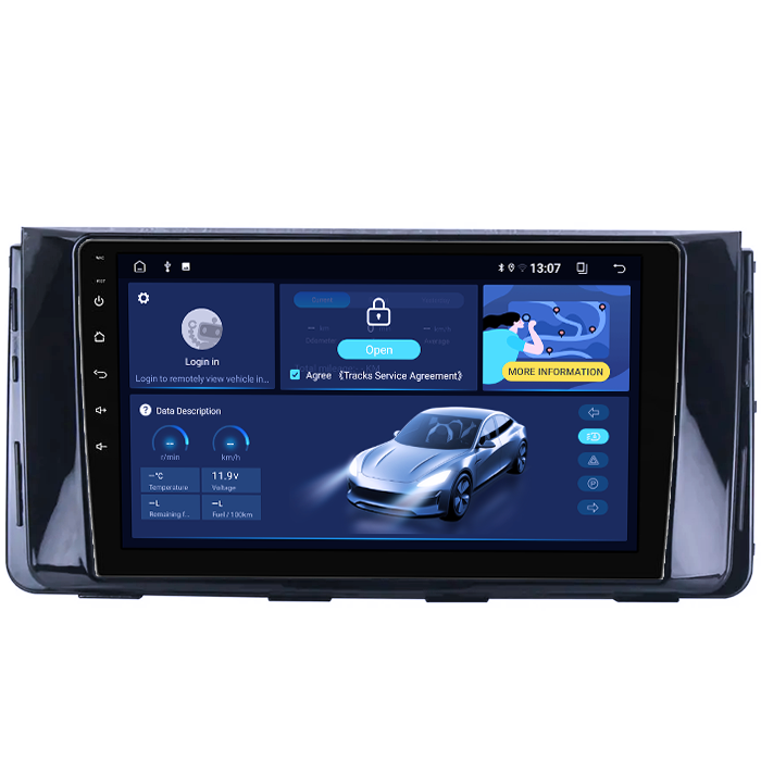 Navigatie dedicata Hyundai H350, 8GB RAM 128GB ROM, Octacore, Platforma TS18, Android 13, Display QLED 9”, Suporta camera 360º, DSP, Carplay&Android Auto, SIM 4G, Ventilator Activ [2]