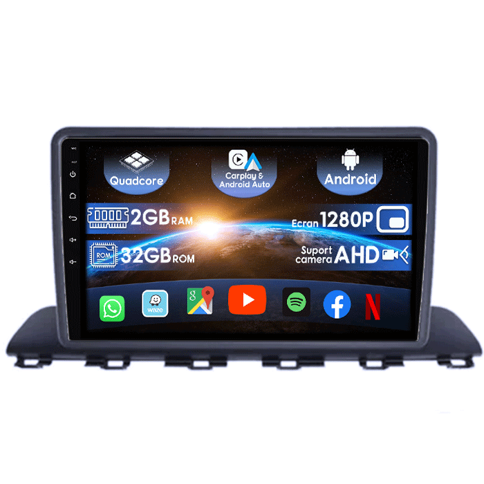 (Resigilata) Navigatie dedicata Hyundai HB20 2021, 2GB RAM 32GB ROM, Quad Core, Display 9" IPS Full HD, Carplay&Android Auto, Android 14, Suport camere AHD [1]