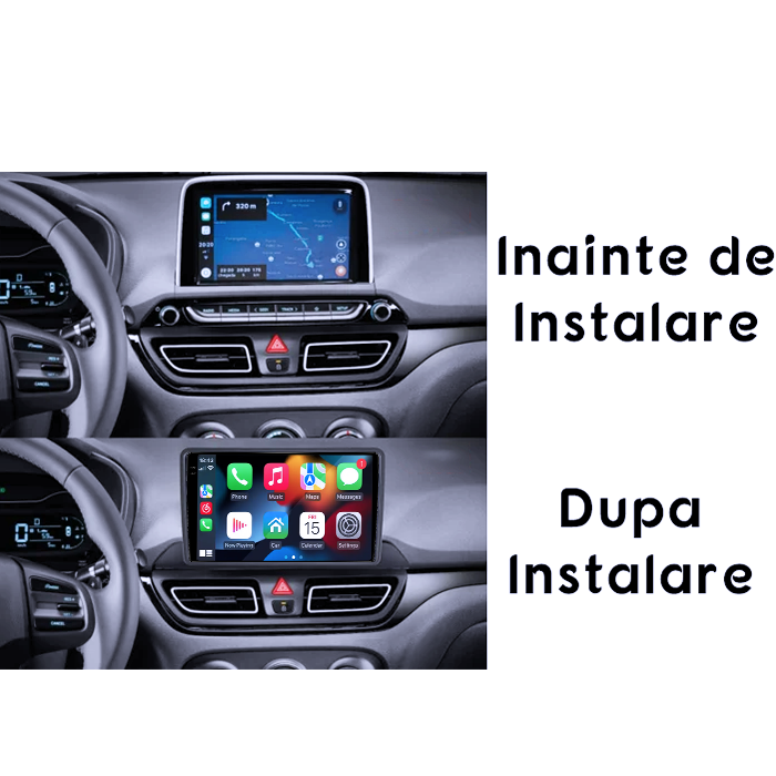Navigatie dedicata Hyundai HB20 2021, 8GB RAM 128GB ROM, Octacore, Platforma 7862, Android 14, Display QLED 9" 2K, Suporta camera 360", DSP, Carplay&Android Auto, SIM [3]