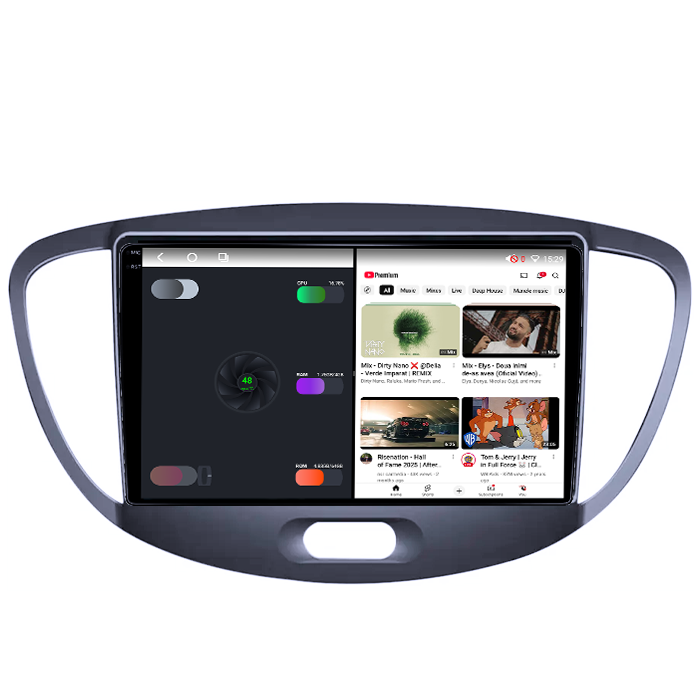 Navigatie dedicata Hyundai i10 2007-2013,4GB RAM 64GB ROM, Octacore, Android 14, Display QLED 1K 9", Carplay&Android Auto, SIM 4G, Ventilator Activ [3]