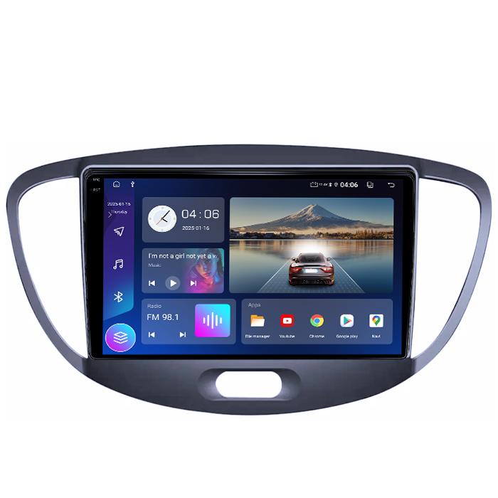 Navigatie dedicata Hyundai i10 2007-2013, 4GB RAM 64GB ROM, Quad Core, Display 9" QLED 1K, Carplay, Android 14, Bluetooth, Magazin Play, Suport Camere AHD [2]