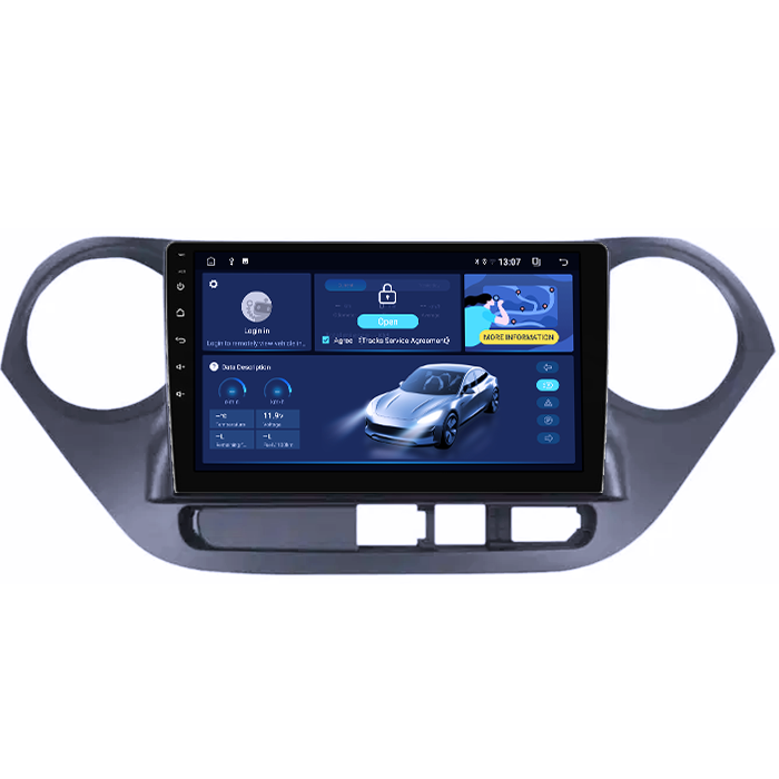 Navigatie dedicata Hyundai i10 2014-2017, 8GB RAM 128GB ROM, Octacore, Platforma TS18, Android 13, Display QLED 10”, Suporta camera 360º, DSP, Carplay&Android Auto, SIM 4G, Ventilator Activ [2]