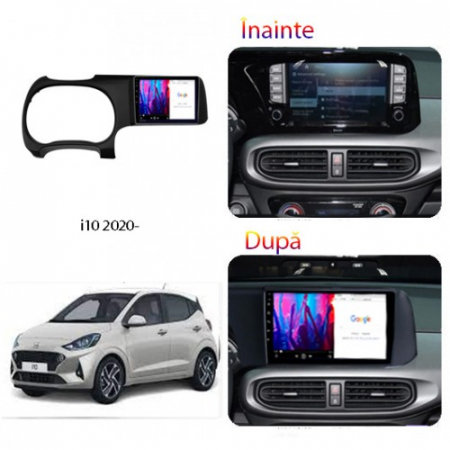 Navigatie dedicata Hyundai i10 2019+, 4GB RAM 64GB ROM, Octacore, Android 14, Display QLED 9", DSP, Carplay&Android Auto, SIM 4G, Ventilator Activ [3]
