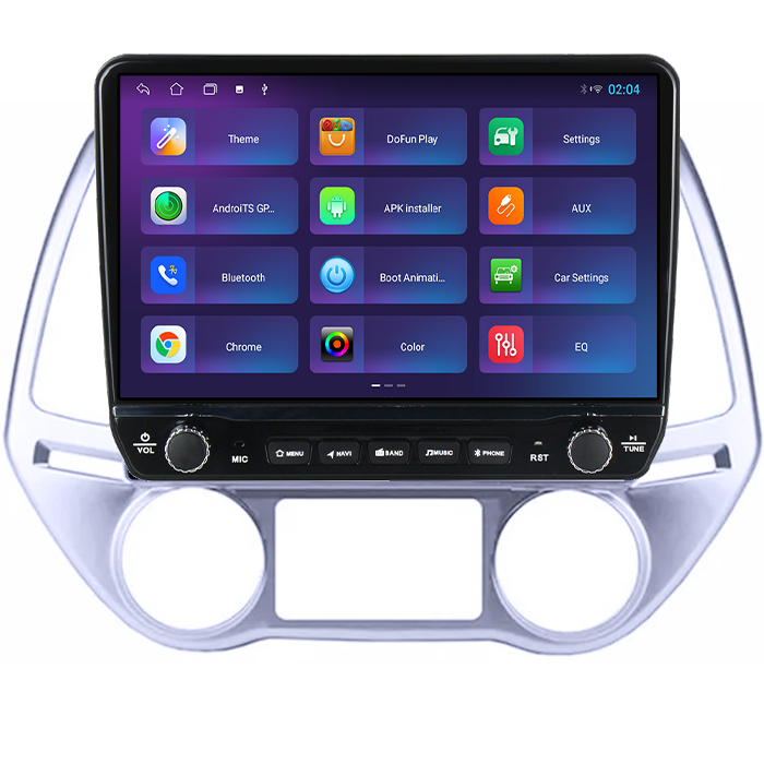 Navigatie dedicata Hyundai I20 2012-2014 Tesla cu butoane rotative model 2024, 4GB RAM 64GB ROM, Procesor Quadcore, Android 14, Display QLED 10", DSP, Carplay&Android Auto [3]